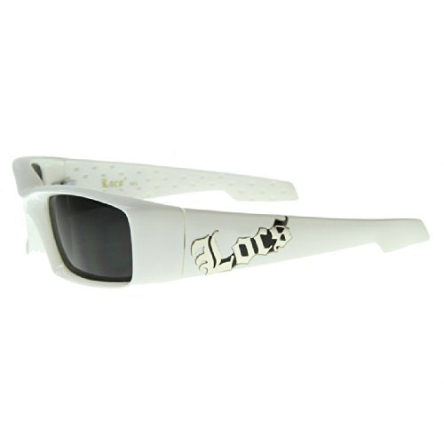 Locs - White OG Gangsta Square Hardcore Locs Sunglasses (White ...