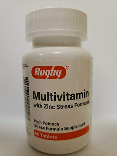 RUGBY MULTIVITAMIN with ZINC Stress Formula 60CT Pack of 1