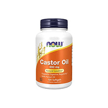 Load image into Gallery viewer, NOW Castor Oil 650mg,120 Softgels
