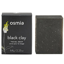 Load image into Gallery viewer, Osmia Black Clay Cleansing Facial Soap - Hydrating Australian Clay, Exfoliating Dead Sea Mud &amp; Coconut Milk Bar for Face with Organic Almond &amp; Avocado Oils - For Problem &amp; Combination Skin (2.25 oz.)
