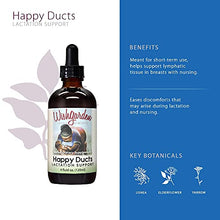 Load image into Gallery viewer, WishGarden Herbs Happy Ducts - Natural Breastfeeding Support Supplement, Organic Tincture for Engorgement Relief and Clogged Milk Ducts with Usnea Lichen (4oz)
