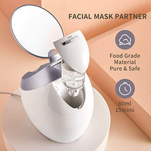 Load image into Gallery viewer, OKACHI GLIYA Facial Steamer 4 in 1 Nano Face Steamer - Professional &amp; Safe Steamer - Humidifier - Unclogs Pores &amp; Blackheads Deep Cleansing - Double Mirror for Easy Makeup Skincare Tool (Gold)
