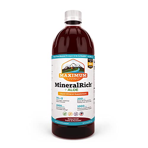 Maximum Living MineralRich Plus Aloe Minerals Supplement - 32oz