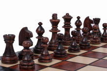 Load image into Gallery viewer, Wooden Magnetic Travel Chess Set with Mahgany Chess Board and Storage Compartment
