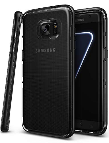 Ringke Frame Compatible with Galaxy S7 Edge Case Reinforced Dual-Layered Guard Bumper SF Black Resilient Incomparably Natural Contour Patented & Exclusive Interlocking Clasp Mechanism Cover