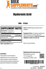Load image into Gallery viewer, BulkSupplements.com Hyaluronic Acid (Sodium Hyaluronate) - Anti Aging Supplement - Pure Hyaluronic Acid - Ceramides Supplement (100 Grams - 3.5 oz)
