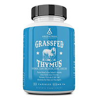 Ancestral Supplements Grass Fed Thymus Extract (Glandular)  Supports Immune, Histamine, Allergy Health (180 Capsules)