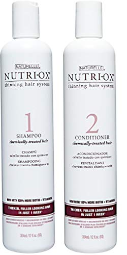 Nutri-ox Thinning Hair System for Chemically Treated W/12oz Shampoo, 12oz Conditioner
