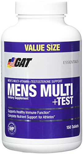 GAT Essentials Mens Multi+Test Tablets, 150-Count