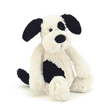 Load image into Gallery viewer, Jellycat Bashful Black &amp; Cream Puppy Stuffed Animal, Large, 15 inches
