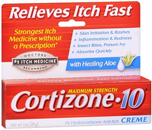 Cortizone-10 Maximum Strength Anti-Itch Creme with Healing Aloe 1 OZ