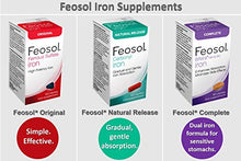 Load image into Gallery viewer, Feosol Original 65 mg High Potency Ferrous Sulfate Iron Supplement 120ct
