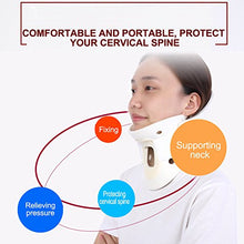 Load image into Gallery viewer, Neck Stretcher Collar Adjustable Neck Brace Soft Cervical Support for Vertebrae Neck Pain Relief (L)
