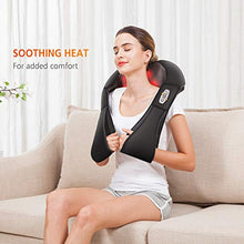 Load image into Gallery viewer, Snailax Shiatsu Neck and Shoulder Massager - Back Massager with Heat, Deep Kneading Electric Massage Pillow for Neck, Back, Shoulder,Foot Body
