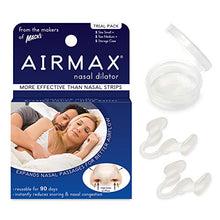 Load image into Gallery viewer, AIRMAX Nasal Dilator for Better Sleep - Natural, Comfortable, Anti Snoring Device, Snoring Solution for Maximum Airflow and Easier Breathing Two Size Trial Pack (Small and Medium - Clear)
