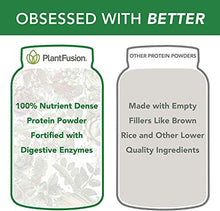 Load image into Gallery viewer, PlantFusion Complete Plant Based Pea Protein Powder, Vegan, Dairy Free, Gluten Free, Soy Free, Allergy Free w/Digestive Enzyme, Dietary Supplement, Chocolate, 30 Servings, 2 Pound (Pack of 1)
