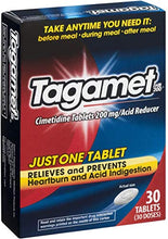 Load image into Gallery viewer, Tagamet HB 200 mg Cimetidine Acid Reducer and Heartburn Relief, 30 Count Tablets | Pack of 2
