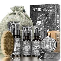 10 In 1 Beard Kit for Men, Gifts for Men, Beard Growth Kit, Beard Grooming Oil Leave-in Conditioner, Beard scissors, Beard Shampoo, Beard Balm, Beard Brush
