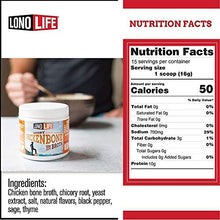 Load image into Gallery viewer, LonoLife Chicken Bone Broth Powder, 10g Protein, Paleo and Keto Friendly, Gluten-free, 8-Ounce Bulk Container, 15 Servings (Equal to 120 ounces of broth)
