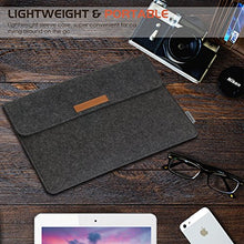 Load image into Gallery viewer, MoKo 10-11 Inch Felt Tablet Sleeve Carrying Case with Small Bag Fits iPad Pro 11 2021/2020/2018, iPad 9th 8th 7th Generation 10.2, iPad Air 4 10.9, Air 3 10.5, iPad 9.7, Galaxy Tab A 10.1, Dark Gray
