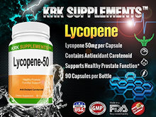 Load image into Gallery viewer, 2 Bottles Lycopene 50mg 180 Total Capsules KRK Supplements
